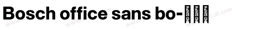 Bosch office sans bo字体转换